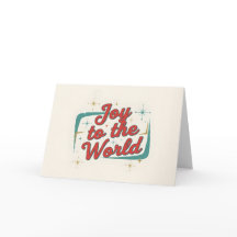 Midcentury Script Joy to the World Jul