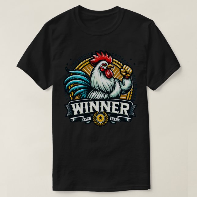 Middag 17 på Winner Winner Chicken T Shirt (Design framsida)