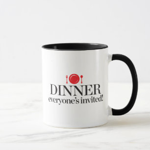 Middag alla som är inbjuden mugg