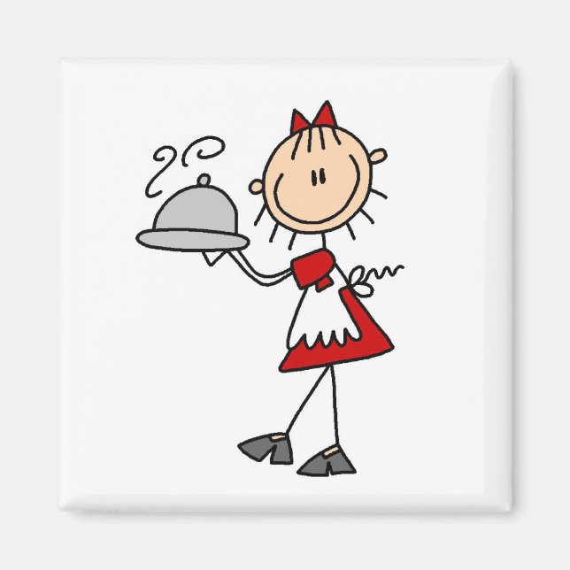 Middag är serverad magnet (Framsidan)