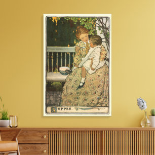 Middag av Jessie Willcox Smith Canvastryck