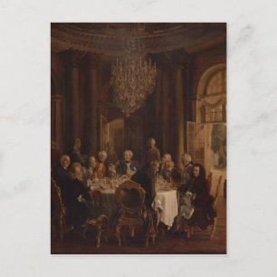 Middag Bord vid Sanssouci, 1850 Vykort