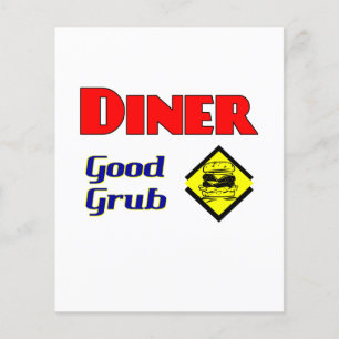 Middag Bra Grub Hamburger Restaurant Art Flygblad