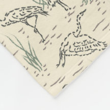 Middag Egrets - Längs floden - fåglar mönster.