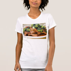 Middag för mat för Szechwan nötköttbroccoli Tröja