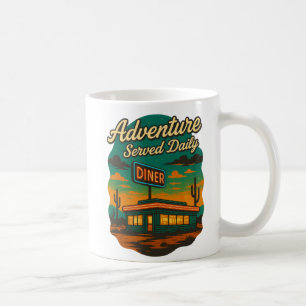 Middag för omställning per dag i Äventyr Kaffemugg