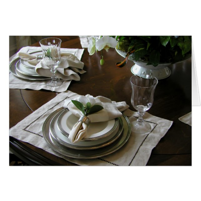 Middag Hälsningskort (Framsidan Horizontal)