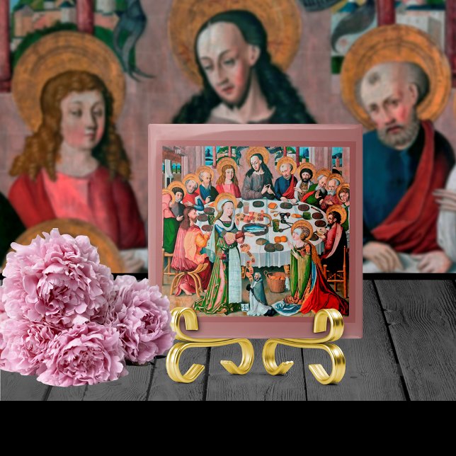 Middag i Bethany (M 055) Kakelplatta (Skapare uppladdad)