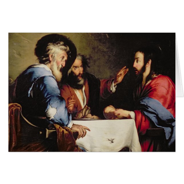 Middag i Emmaus Hälsningskort (Framsidan Horizontal)