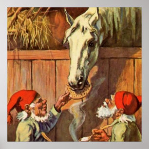 "Middag i Stables" av Jenny Nystrom Poster