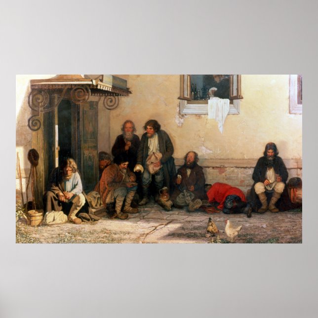 Middag i Zemstvo, 1872 Poster (Framsidan)