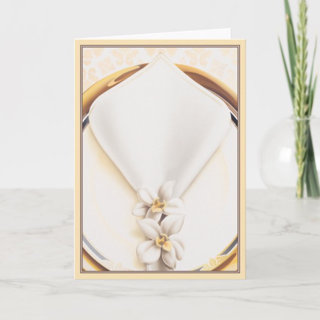 Middag klockan åtta © kort (Framsida)