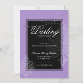 Middag med bruden på bröllopsdagen inbjudningar