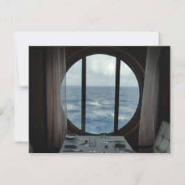 Middag med havsvy vykort