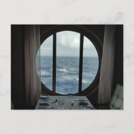 Middag med havsvy vykort