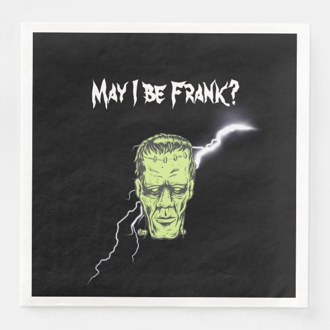 Middag Napkins, får jag vara Frank, Frankenstein Pappersservett (Framsida)