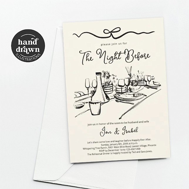 Middag, natten före inbjudan (Skapare uppladdad)