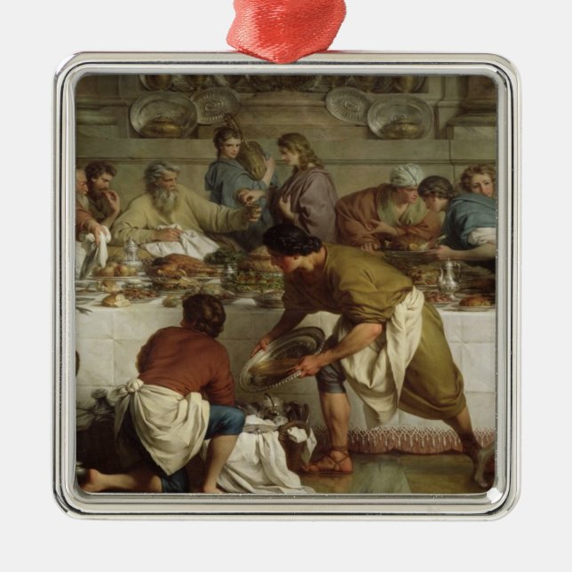 Middag på huset av Simon, 1737 Julgransprydnad Metall (Framsidan)