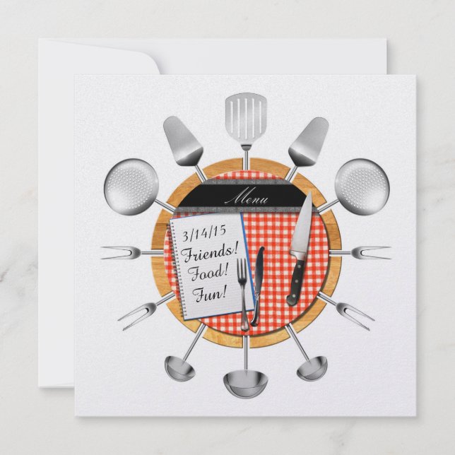 Middag Party / inbjudan till specialtillfälle - SR (Framsida)