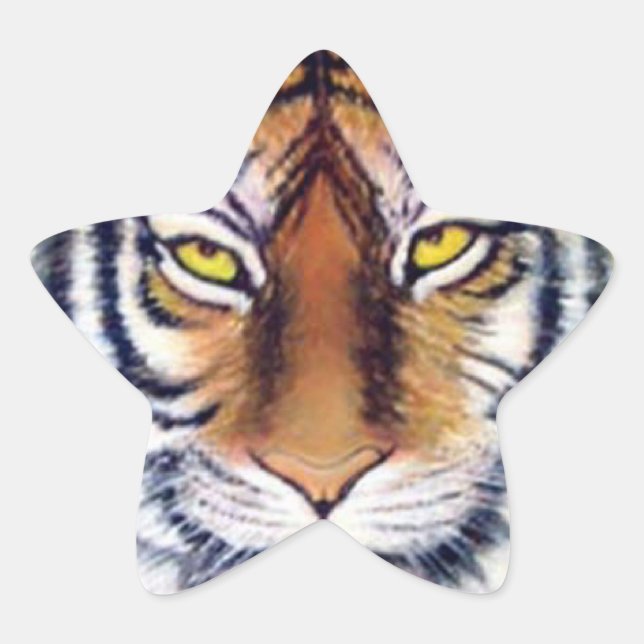 Middag Stjärnformat Klistermärke (Framsida)