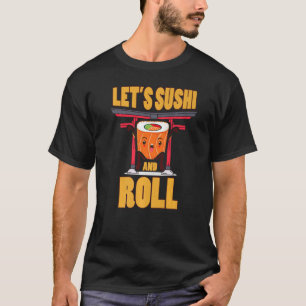 Middag Sushiman Soysauce Oriental Nori Wasabi Tema T Shirt