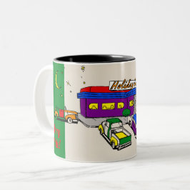 Middag tvåtonskaffe Mugg