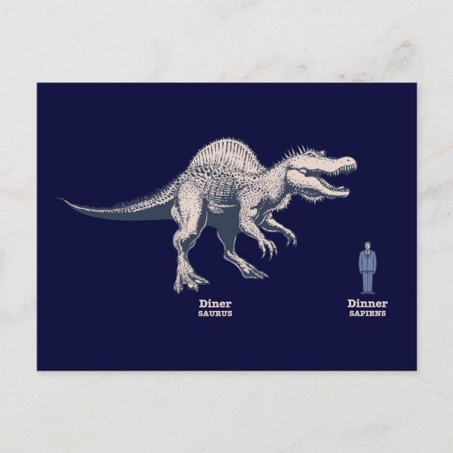 Middag v. Middag Vykort (Framsida)