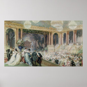 Middag vid Tuileries, 1867 Poster