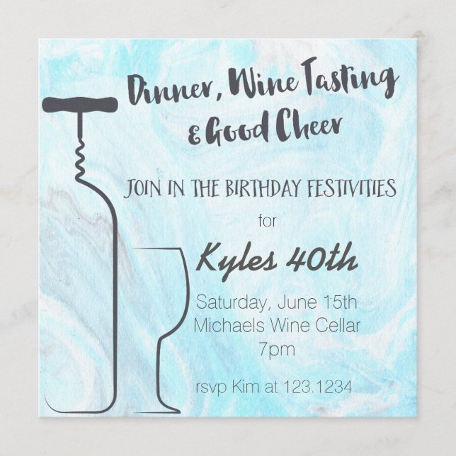 Middag, Vin Taste & Bra Cheer (Framsida)