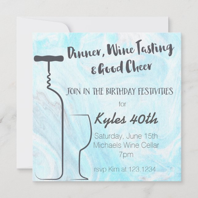 Middag, Vin Taste & Bra Cheer (Framsida)