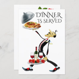 MIDDAGEN ÄR SERVERAD INBJUDNINGAR