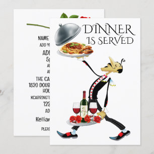 MIDDAGEN ÄR SERVERAD INBJUDNINGAR