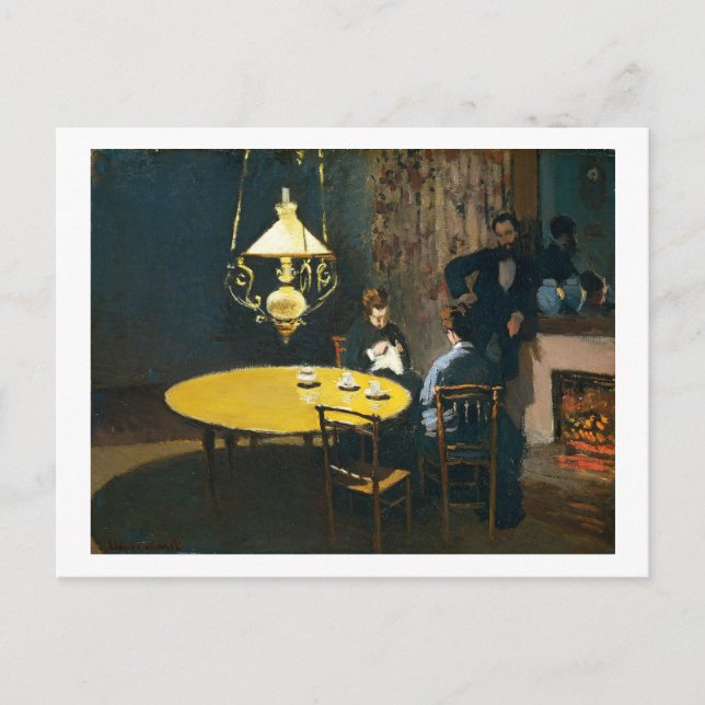 Middagen, en Insida Claude Monet Vykort (Framsida)