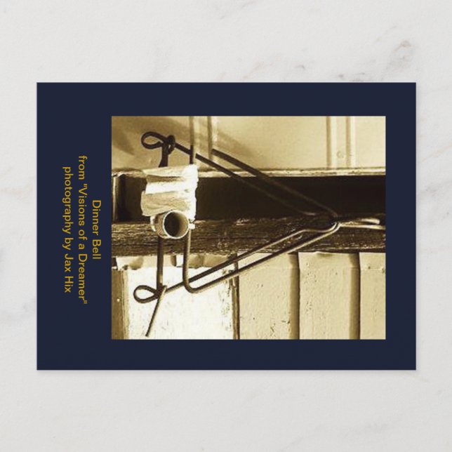 Middagen sätta en klocka på vykort (Framsida)