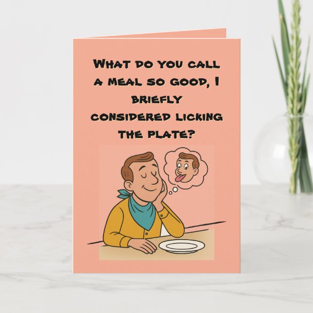 🍽️ "Middagen var en fantastisk upplevelse" Kort (Framsida)