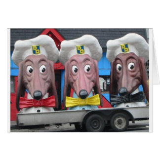 Middaghundar Hälsningskort