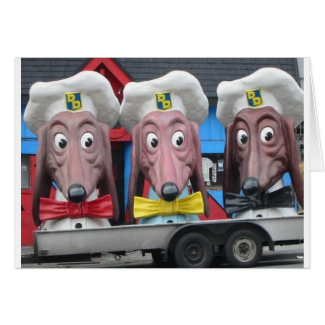 Middaghundar Hälsningskort (Framsidan Horizontal)