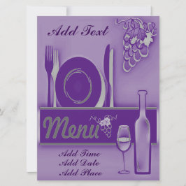 Middagparty Initations Inbjudningar