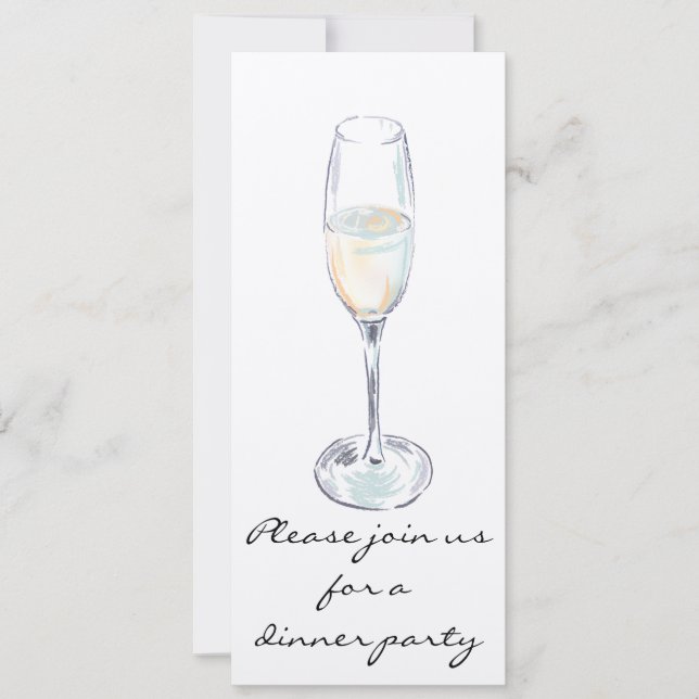 Middagpartyinbjudan Inbjudningar (Framsida)