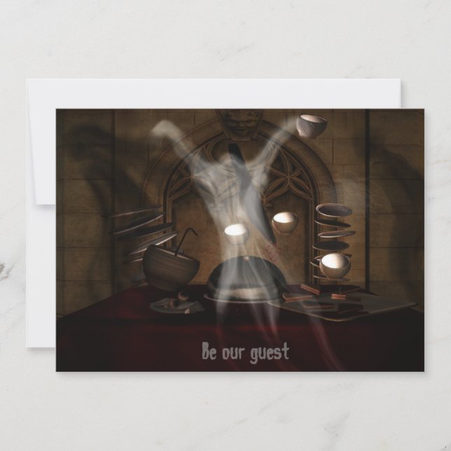 Middagsgästen HALLOWEEN Inbjudningar (Framsida)