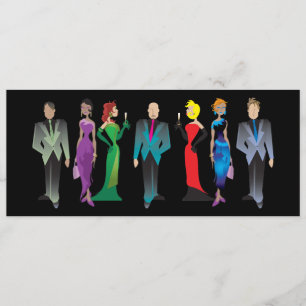 Middagsgäster Anpassad Inbjudan