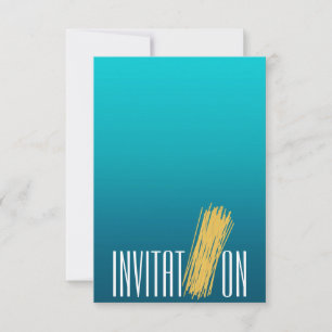 Middagskokning Party Italiansk spaghetti Aquatic Inbjudningar