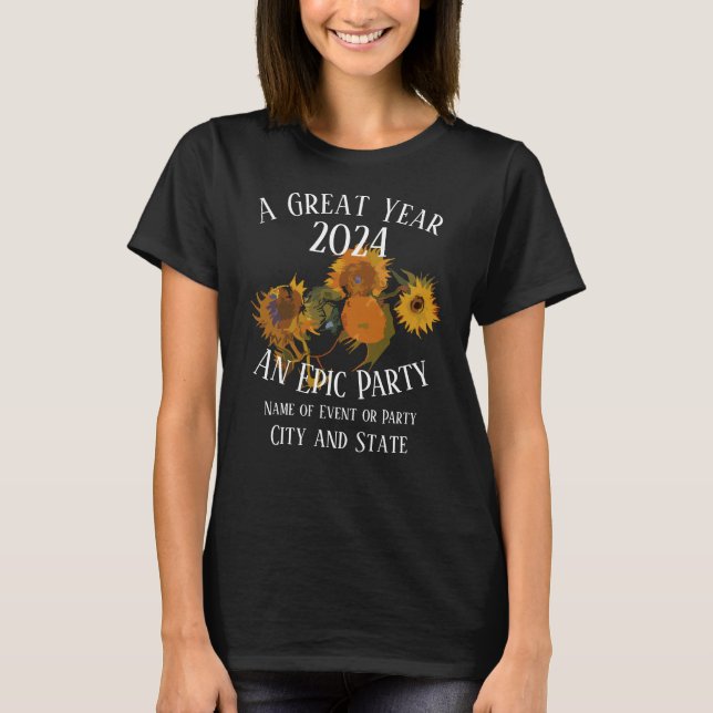 Middagskväll Semester 2024 Cocktail Vin Ost T Shirt (Framsida)