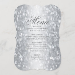 Middagsmeny | Elegant Silver Gnistra Meny