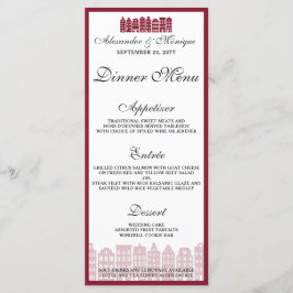 Middagsmeny för Holländskt Bröllop i Amsterdams Ka Meny