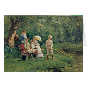 Middagsol, 1881 hälsningskort