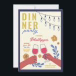 Middagspartajsamlingar Födelsedag Vinprovning Lunc Inbjudningar<br><div class="desc">Middag - Födelsedagsfirande för vänner Vinprovning - Lunch med vänner Design  - Ändra texten så att den passar din fest. Ändra till valfri ålder.</div>