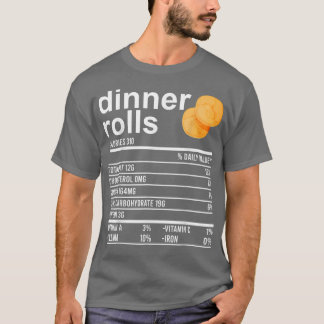 Middagsroller Näringsfacts Apparel Funny Thanksg T Shirt