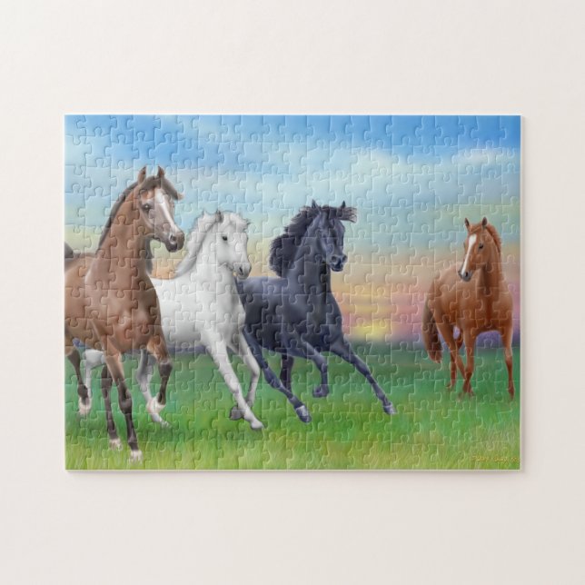 Middagstid på ranchpussel pussel (Horisontell)