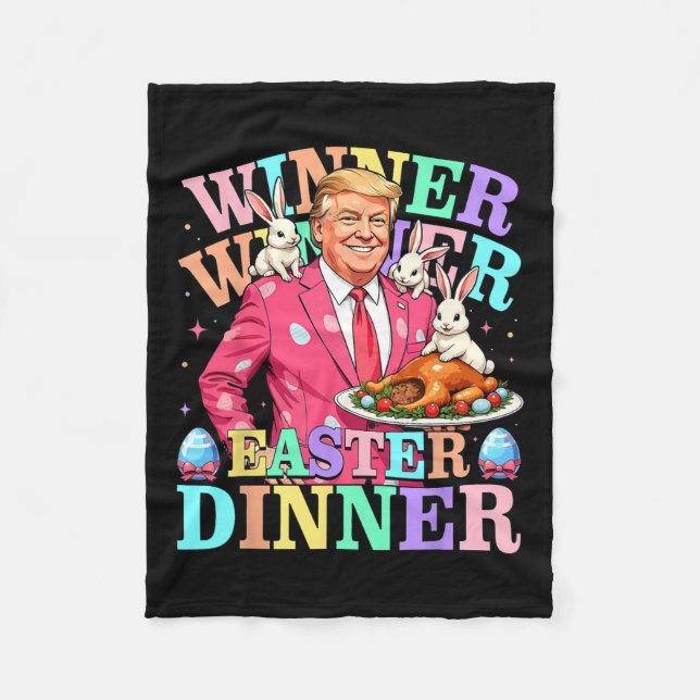 Middagstrumpen Påsk i Winner Winner Påsk Fleecefilt (Framsidan)